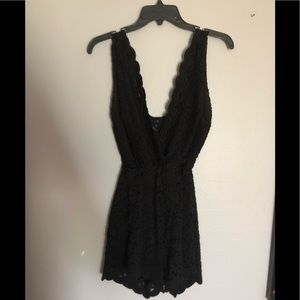 Audrey Black Lace Romper Size S